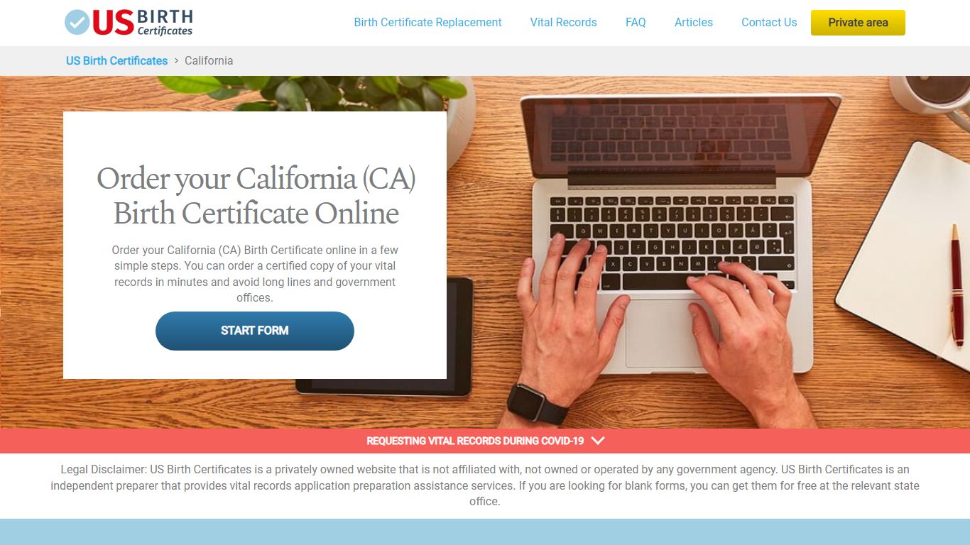 California (CA) Birth Certificate Online - US Birth Certificates